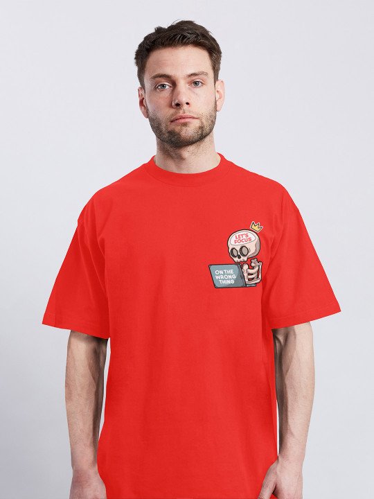 "Let's Get Weird" Graphic T-Shirt - Red
