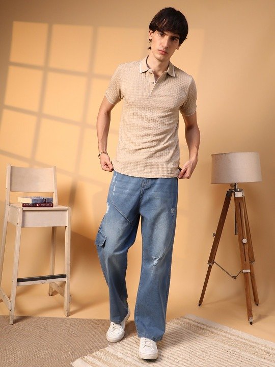 Men Polo Collar T-shirt