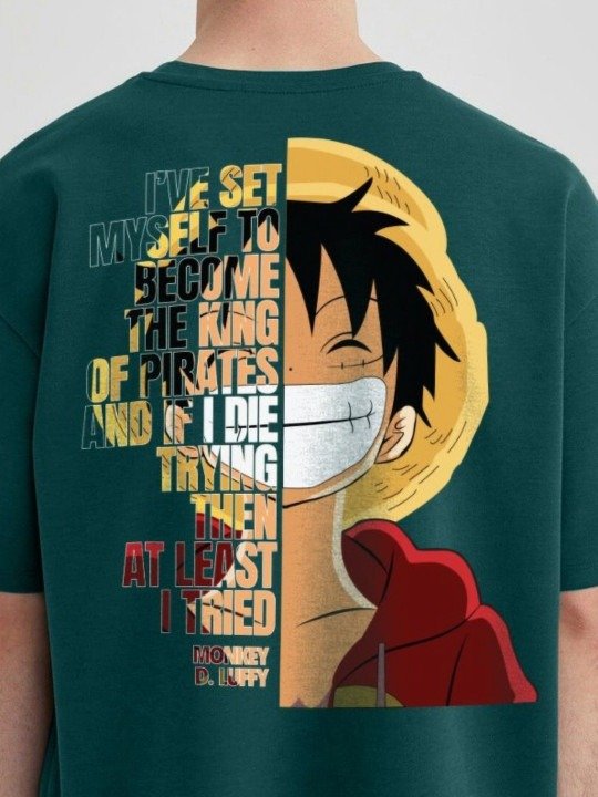 The Pirate King" Graphic T-Shirt - Forest Green - Image 4