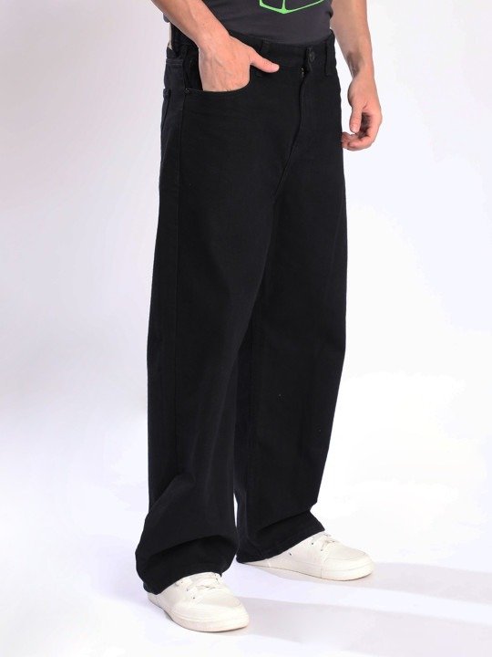 Wide Leg Pants - Black - Image 3