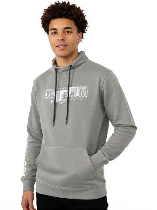 Dream Graphic Pullover Hoodie - Grey