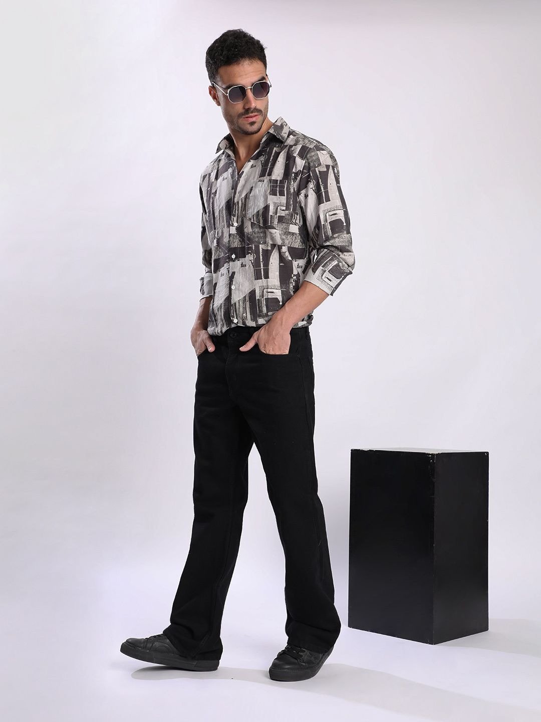 Wide Leg Pants - Black - Image 4